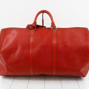 Louis Vuitton Keepall 55 Castilian Red